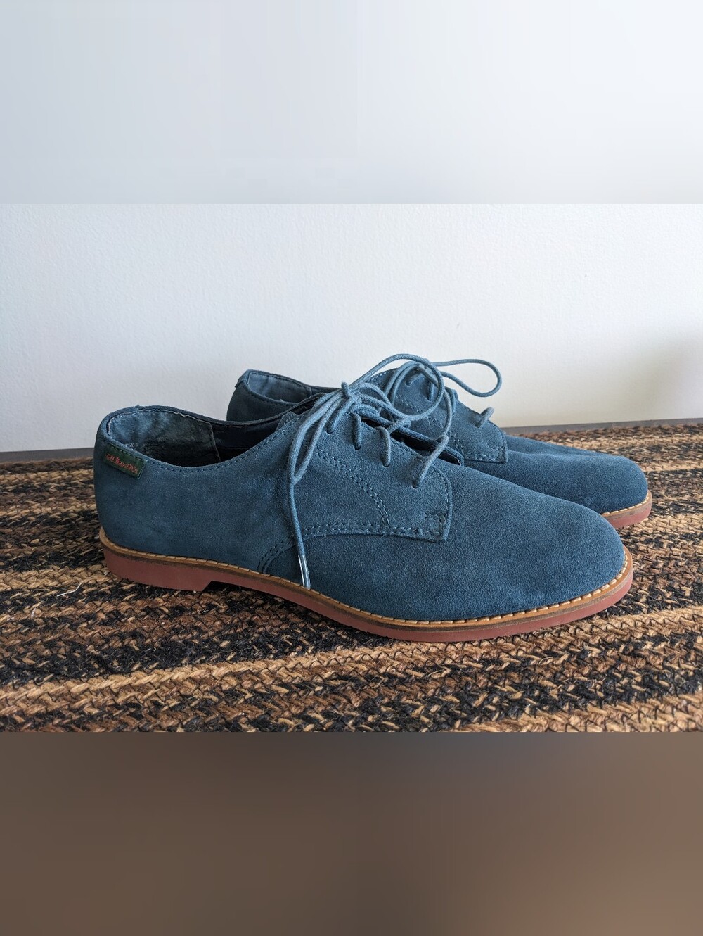 G.H. Bass Co. Women's Blue Suede Shoes Size 10 Business Casual